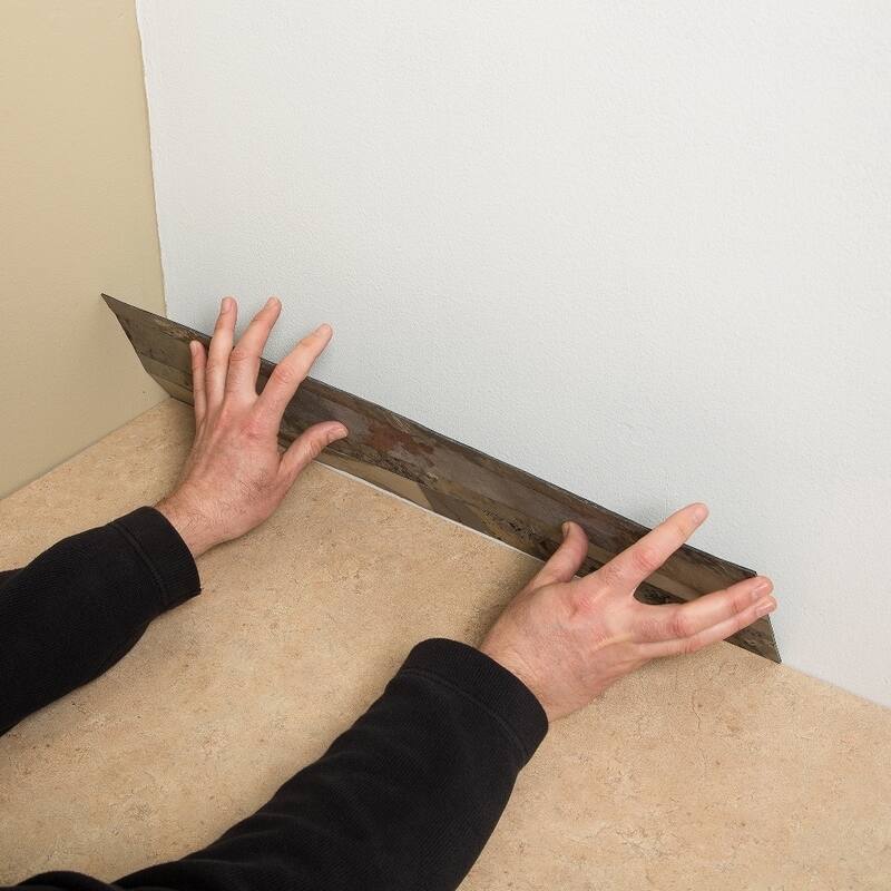 Aspect Iron Slate Peel and Stick Stone Backsplash 15 sq. ft. Kit