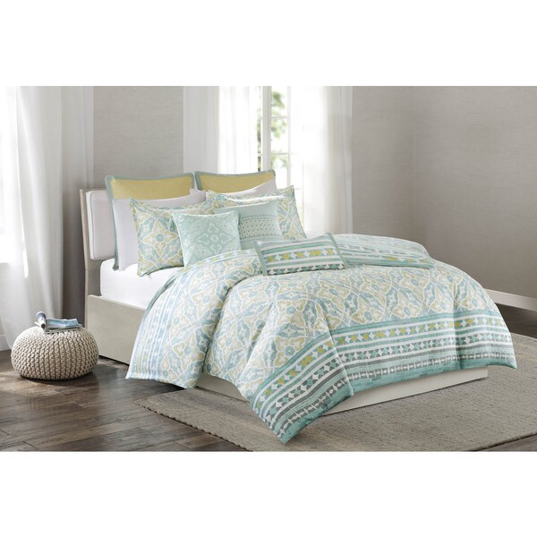 Shop Echo Design Lagos Yellow Cotton Duvet Cover Set Ships To