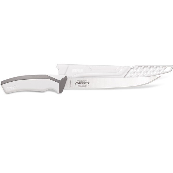 Rapala White Stainless Steel 8-inch Salt Angler's Straight Fillet Knife