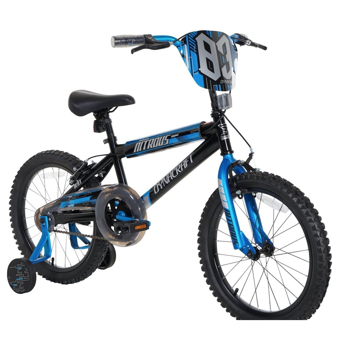 blue 18 inch bike
