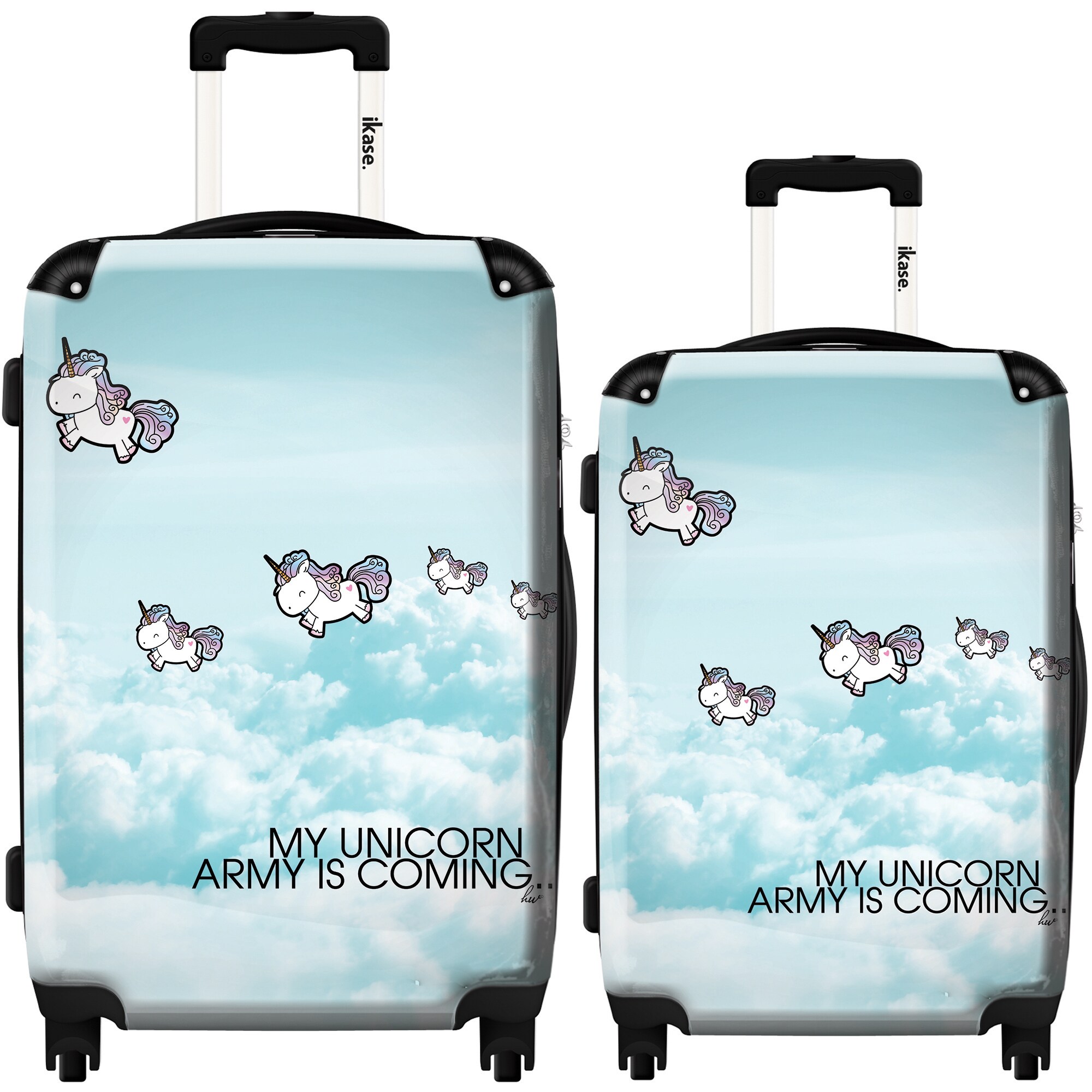 unicorn luggage set