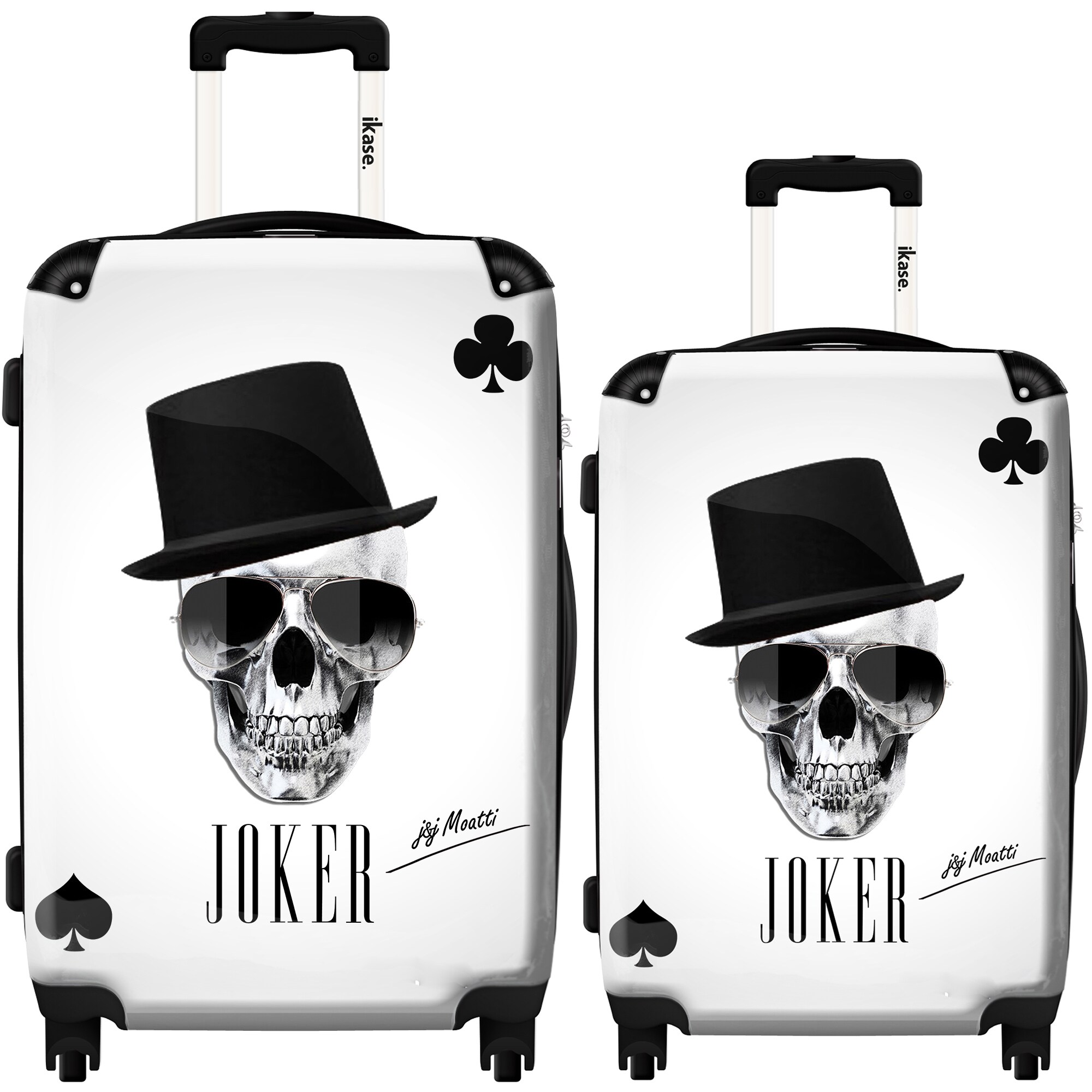 skull luggage sets