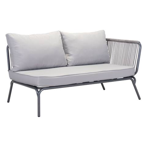 Pier Raf Grey Right Armed Outdoor Loveseat
