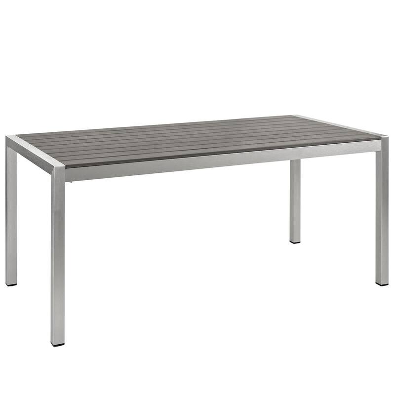 Beach Outdoor Patio Aluminum Dining Table
