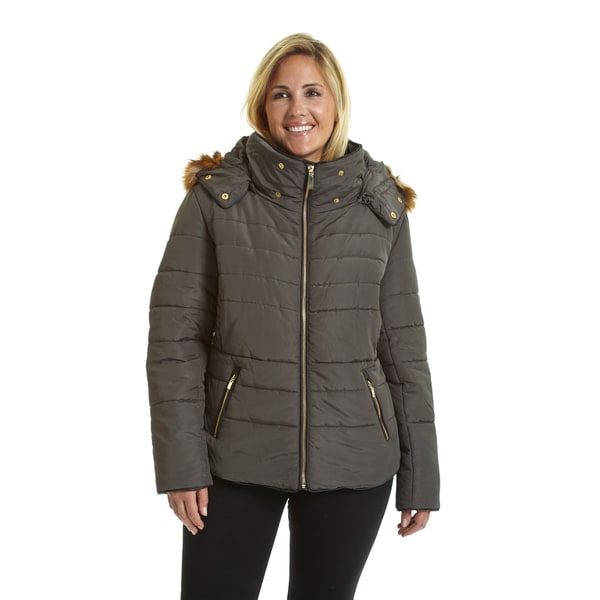 Excelled Women's Hooded Short Puffer