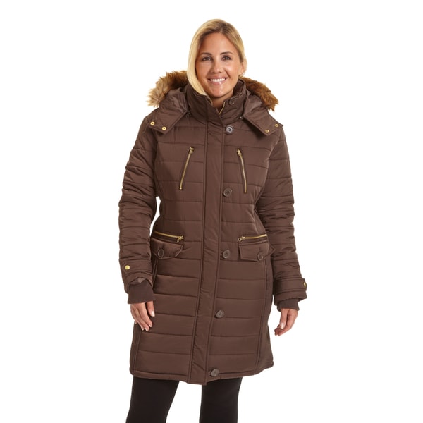 plus size womens long puffer coats