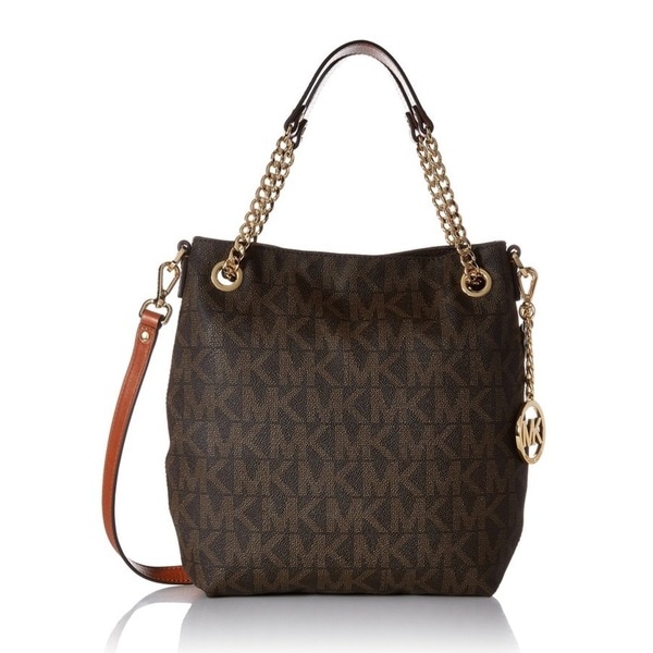 Michael Kors Jet Set Chain Medium Shoulder Tote Brown Free Michael Kors Jet Set Chain Medium Shoulder Tote Brown