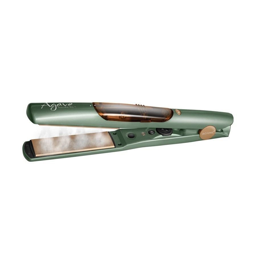 Agave Healing Vapor Green Ceramic 1.25 inch Flat Hair Iron with 1 Infusion As Is Item