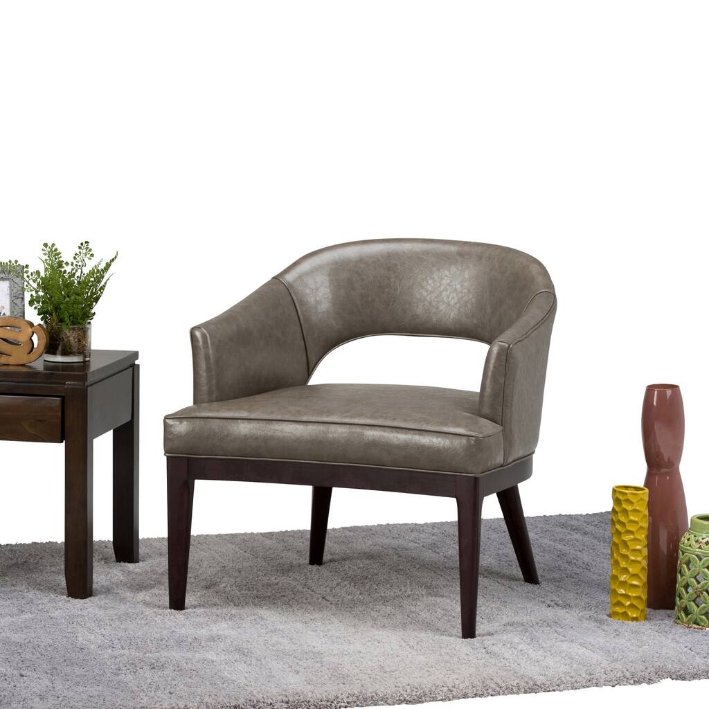 WYNDENHALL Emerson 28 inch Wide Mid Century Modern Tub Chair, Fully ...