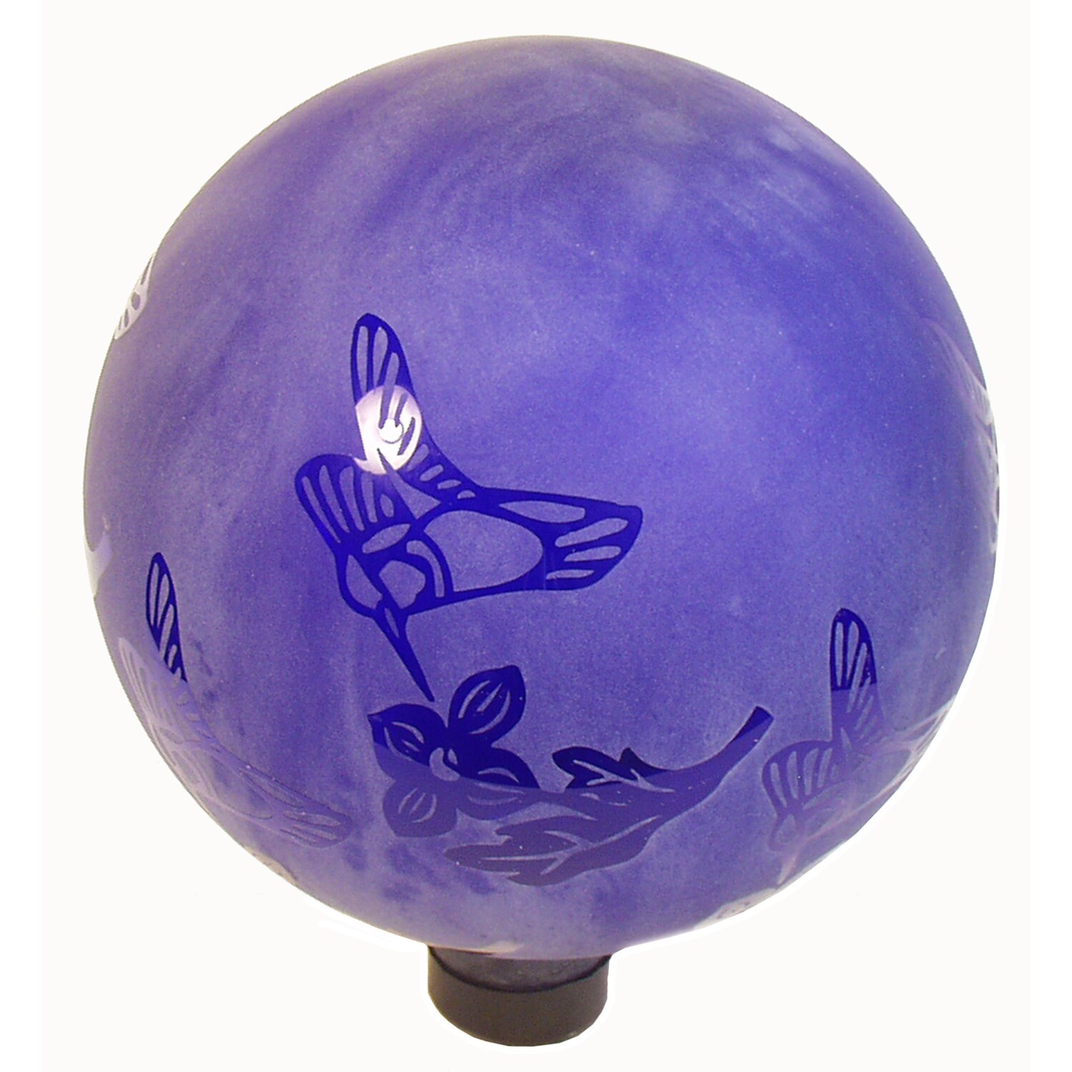 Echo Valley 8740 10 Inches Etched Blue Hummingbird Gazing Echo Valley 8740 10 Inches Etched