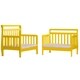 preview thumbnail 5 of 4, Dream On Me Emma Yellow 3-in-1 Convertible Toddler Bed