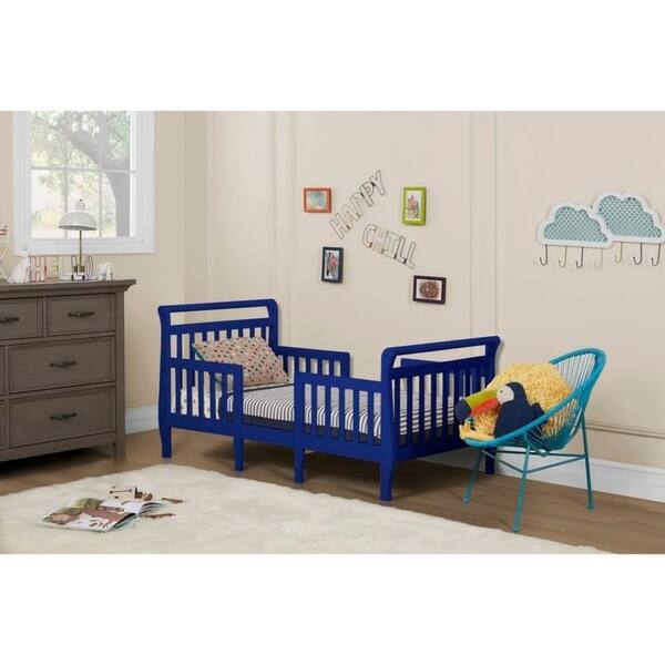 slide 2 of 5, Dream On Me Emma Blue 3-in-1 Convertible Toddler Bed