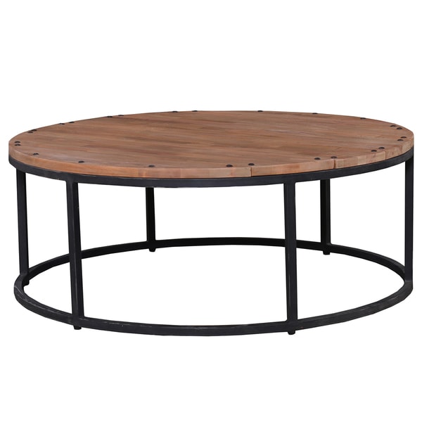 Bramble Co Urban 4 Ft Round Driftwood Mahogany Coffee Table Urban 4 Ft Round Driftwood Mahogany Coffee Table Free Shipping Today 12383419