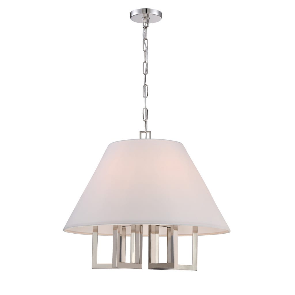Libby Langdon Westwood 6-light Polished Nickel Chandelier - Polished Nickel