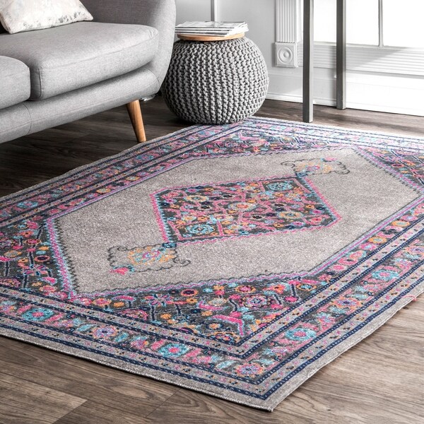 nuLOOM Vintage Persian Border Area Rug