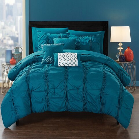 The Curated Nomad Calidad Blue Bed in a Bag Comforter Set