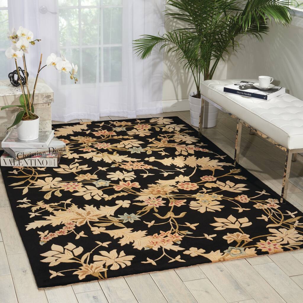 Nourison Julian Black Area Rug - 5'3" x 8'3"