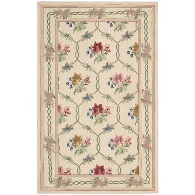Nourison Lattice Victorian Shabby Chic Floral Area Rug
