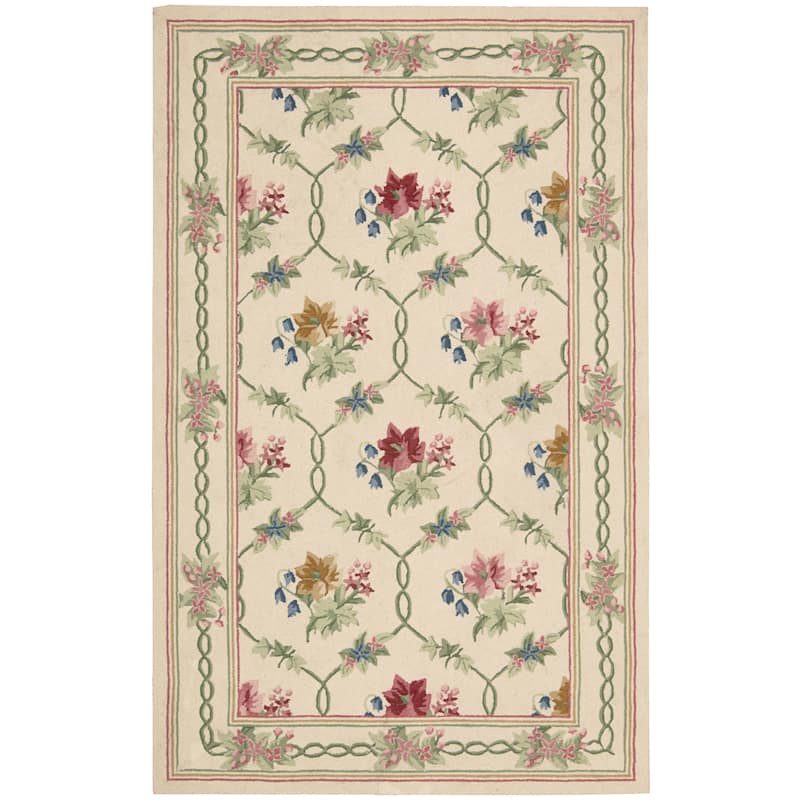 Nourison Lattice Victorian Shabby Chic Floral Area Rug