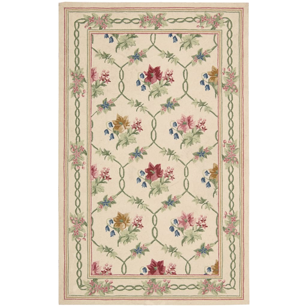 Nourison Lattice Victorian Shabby Chic Floral Area Rug