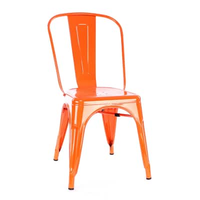 Buy Orange Metal Patio Dining Chairs Online At Overstock Our Best Patio Furniture Deals