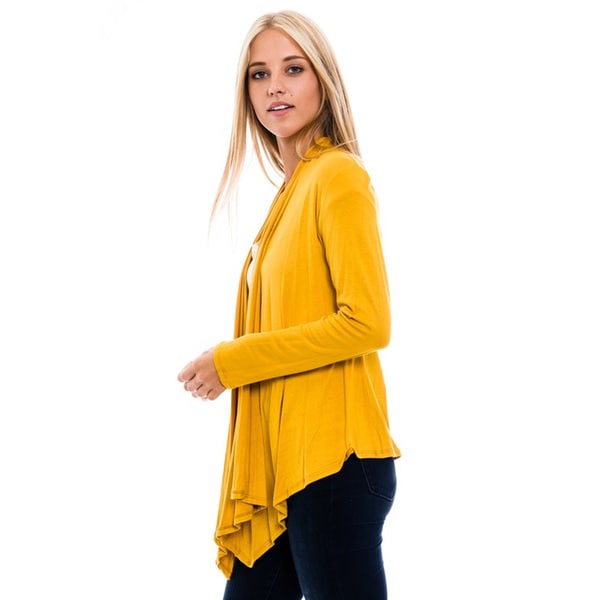 womens mustard cardigan