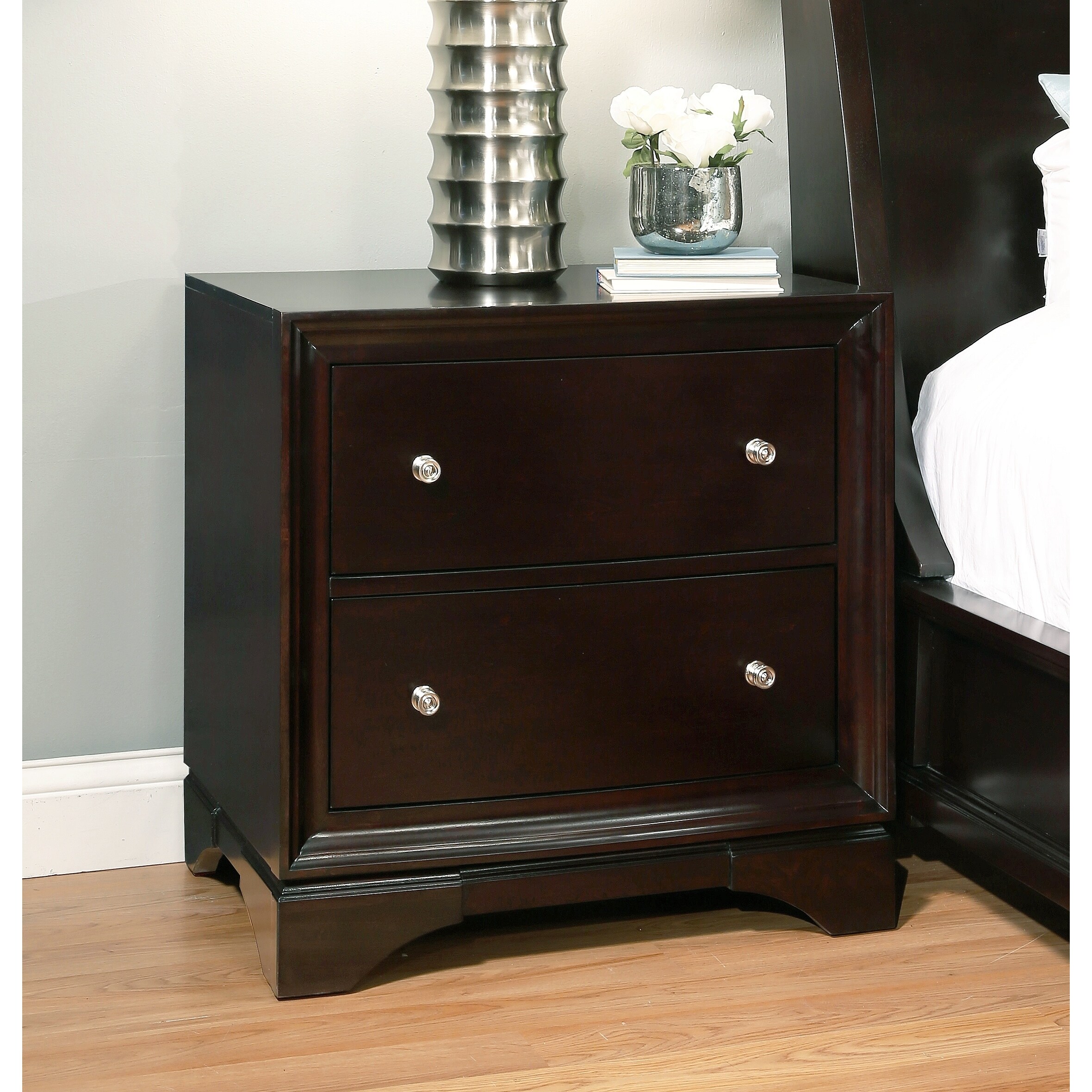 Shop Abbyson Sydney 5 Piece Espresso Wood Bedroom Set Free