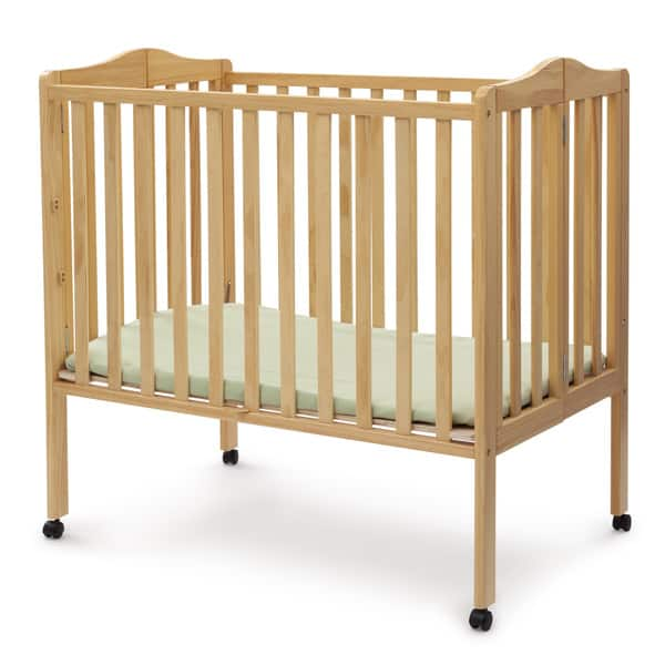 Shop Delta Children Natural Finish Portable Crib Free Shipping