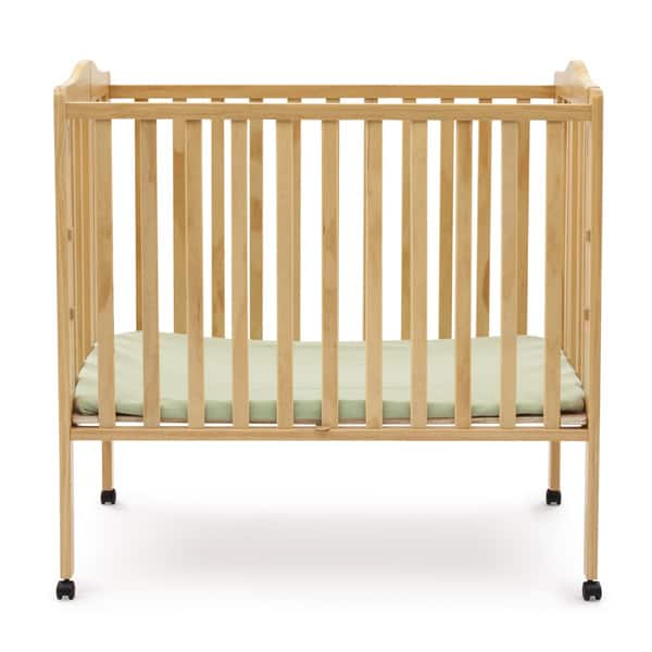 Shop Delta Children Natural Finish Portable Crib Free Shipping