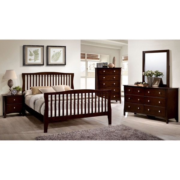 Furniture Of America Raylee Modern Brown Cherry Wood Slatted Furniture Of America Raylee Modern Brown Cherry Wood Slatted Bed On Free Shipping Today 12385098