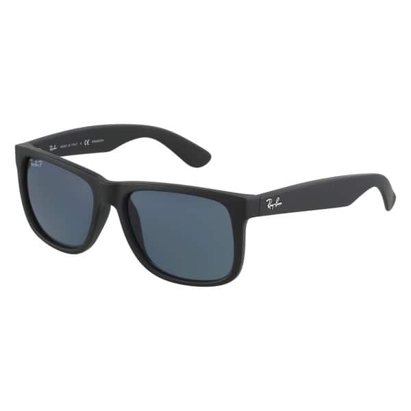 Ray Ban Rb4165 622 2v Justin Classic Black Frame Polarized Blue 55mm Lens Sunglasses On Sale Overstock