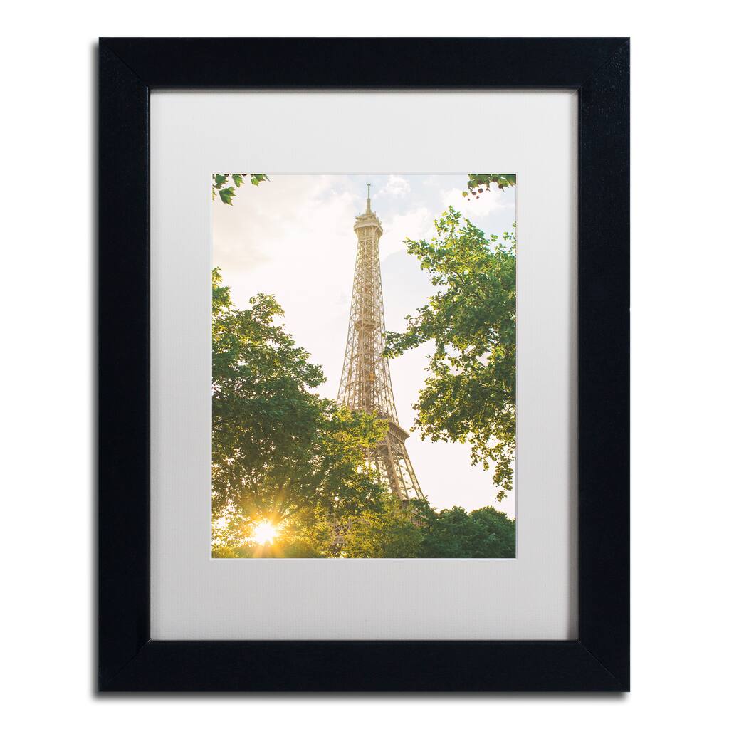 Ariane Moshayedi 'Eiffel Tower Sunset' Matted Framed Art