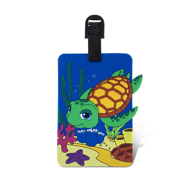 turtle luggage tag