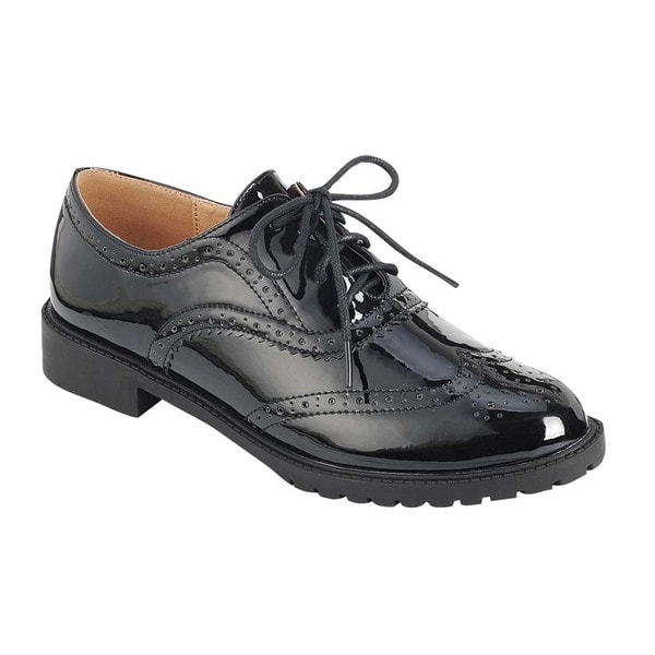 women's no heel oxfords