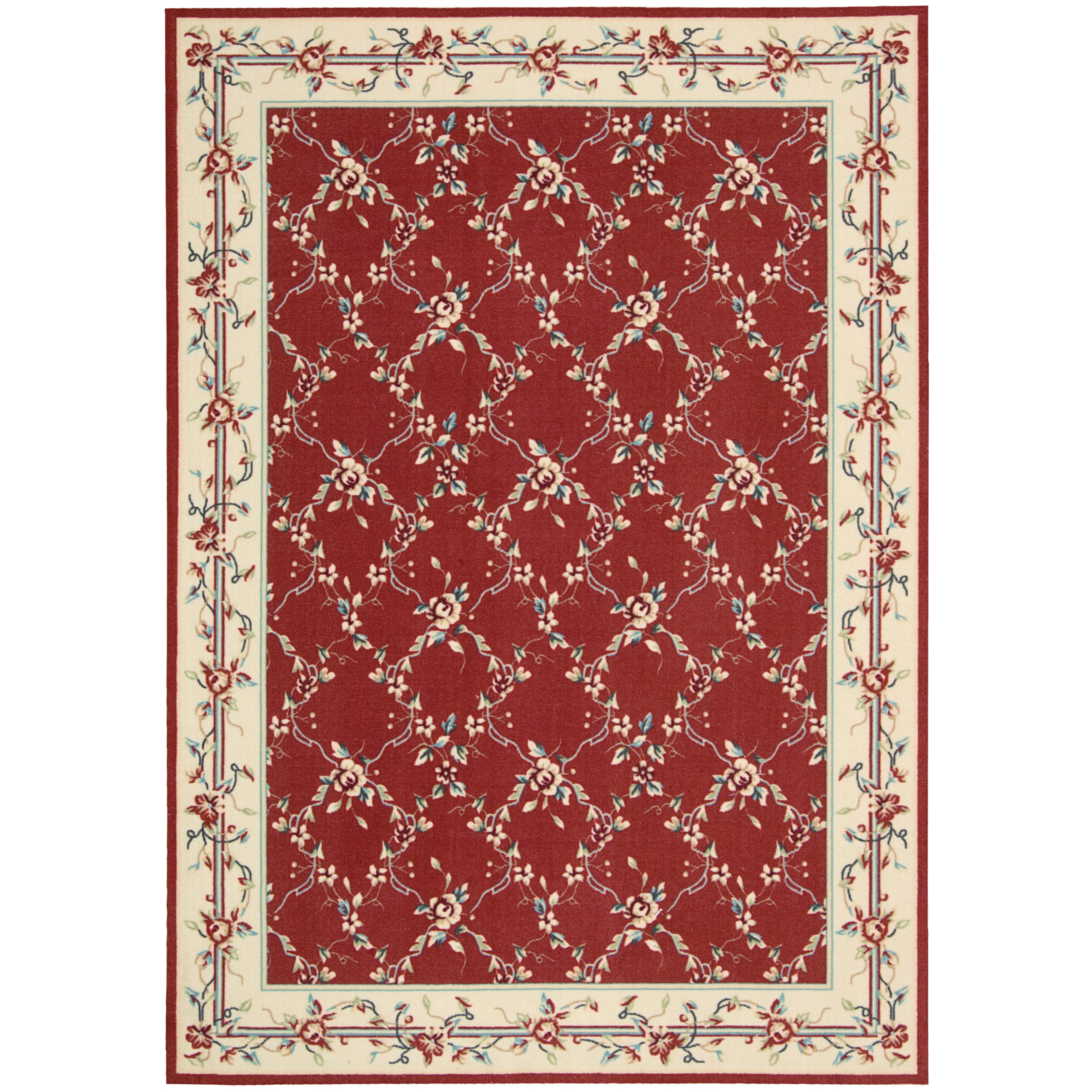 Nourison Empire Red Area Rug (5' x 7') - 5' x 7'