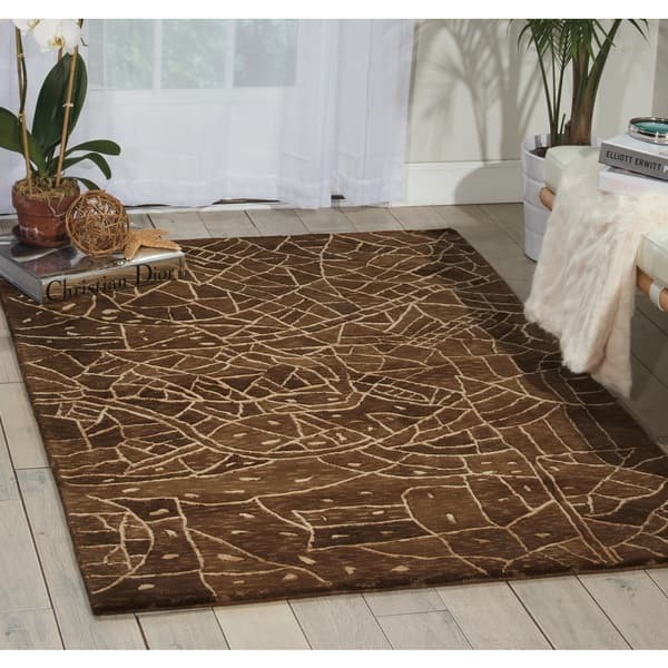 slide 2 of 7, Nourison Kalahari Khaki Area Rug - 3'9" x 5'9"
