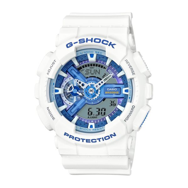 white mens casio g shock watches