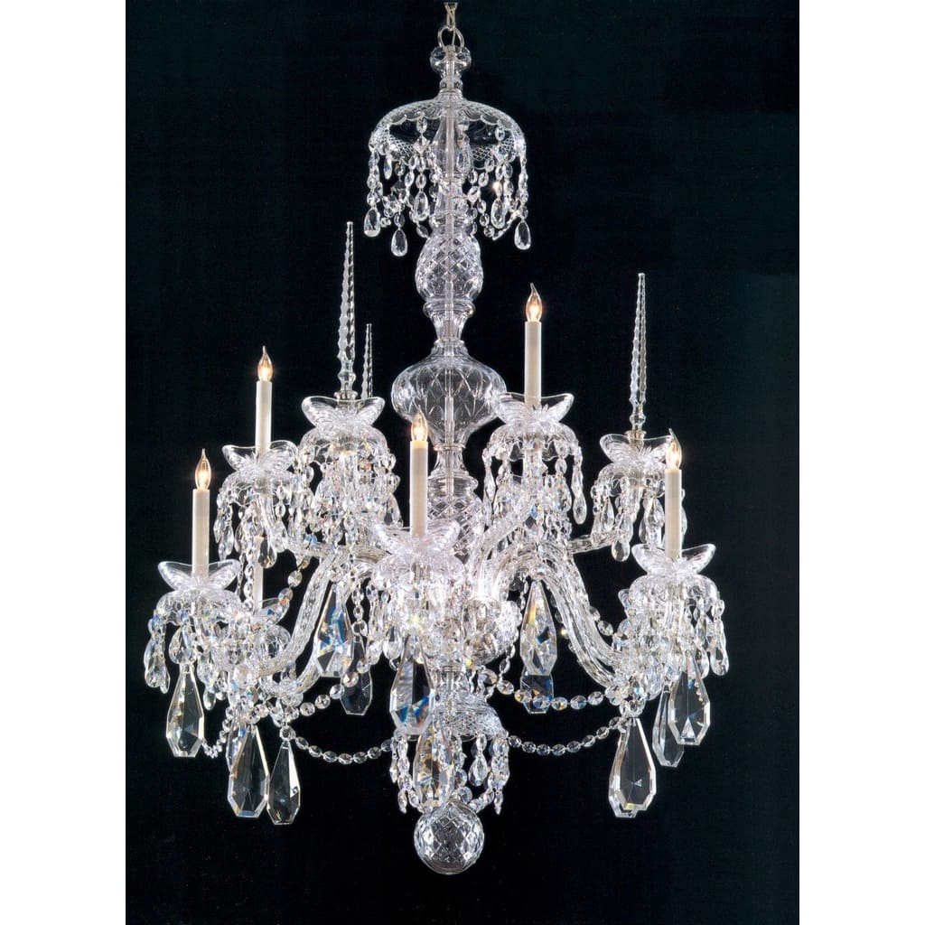 9-light Chrome/ Crystal Chandelier - Chrome