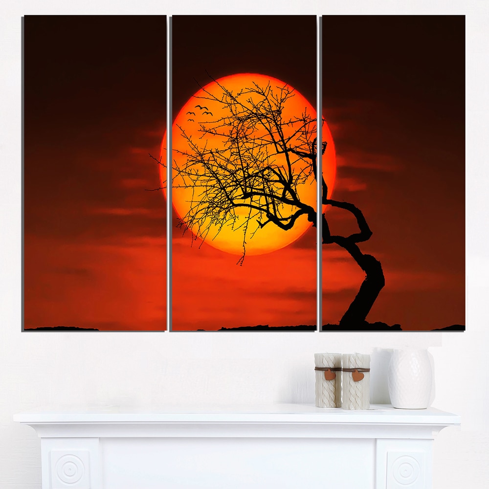 Sunset Painting / Extra Large Wall Art / Abstract Painting