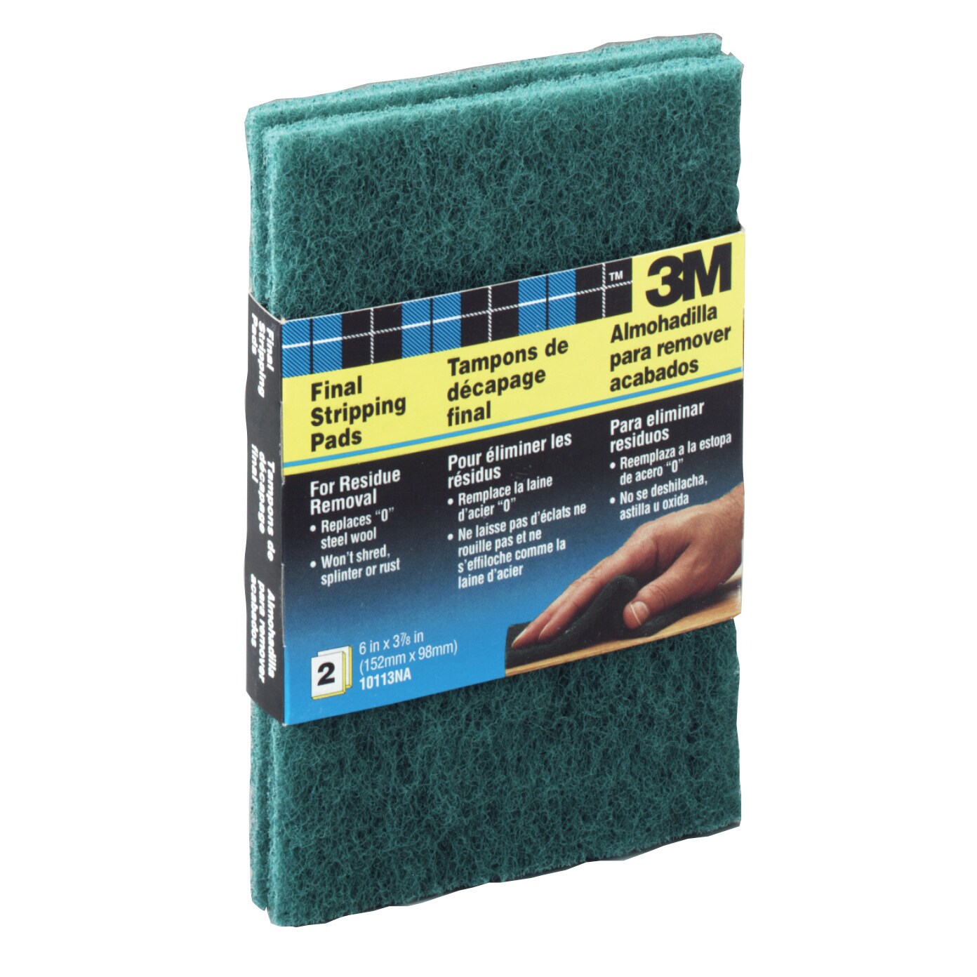 Norton 48147 4-3/8-Inch X 11-Inch Green Paint and Varnish Stripping Pad 