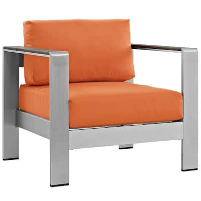 Beach Aluminum Outdoor Patio Armchair