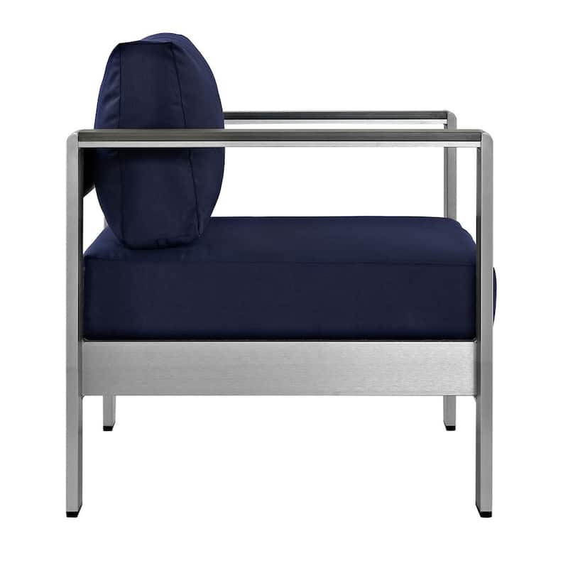 Beach Aluminum Outdoor Patio Armchair