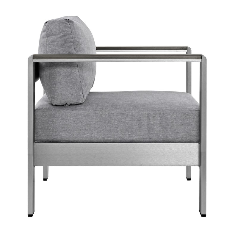 Beach Aluminum Outdoor Patio Armchair