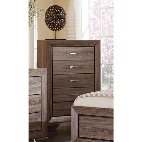 Coaster Furniture Kauffman Washed Taupe 5-drawer Chest