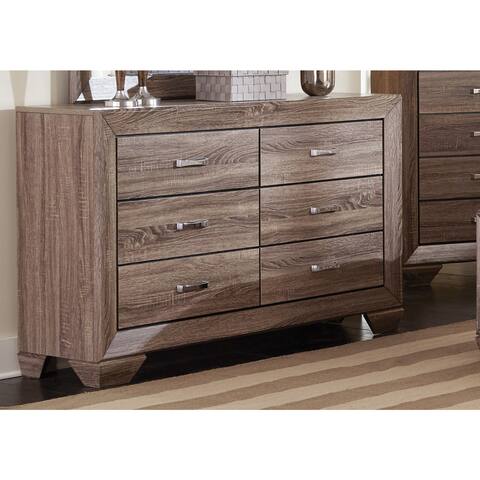 6-Drawer Dresser, Washed Taupe