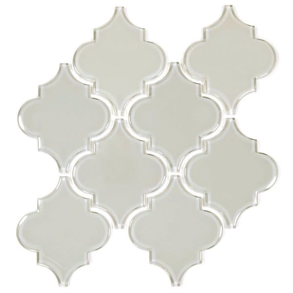 'Light Gray' Arabesque Water Jet Tiles - 19213968 - Overstock.com ...