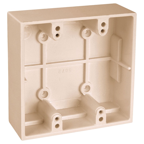 Thomas & Betts 5072-IV Ivory Two Gang Boxes