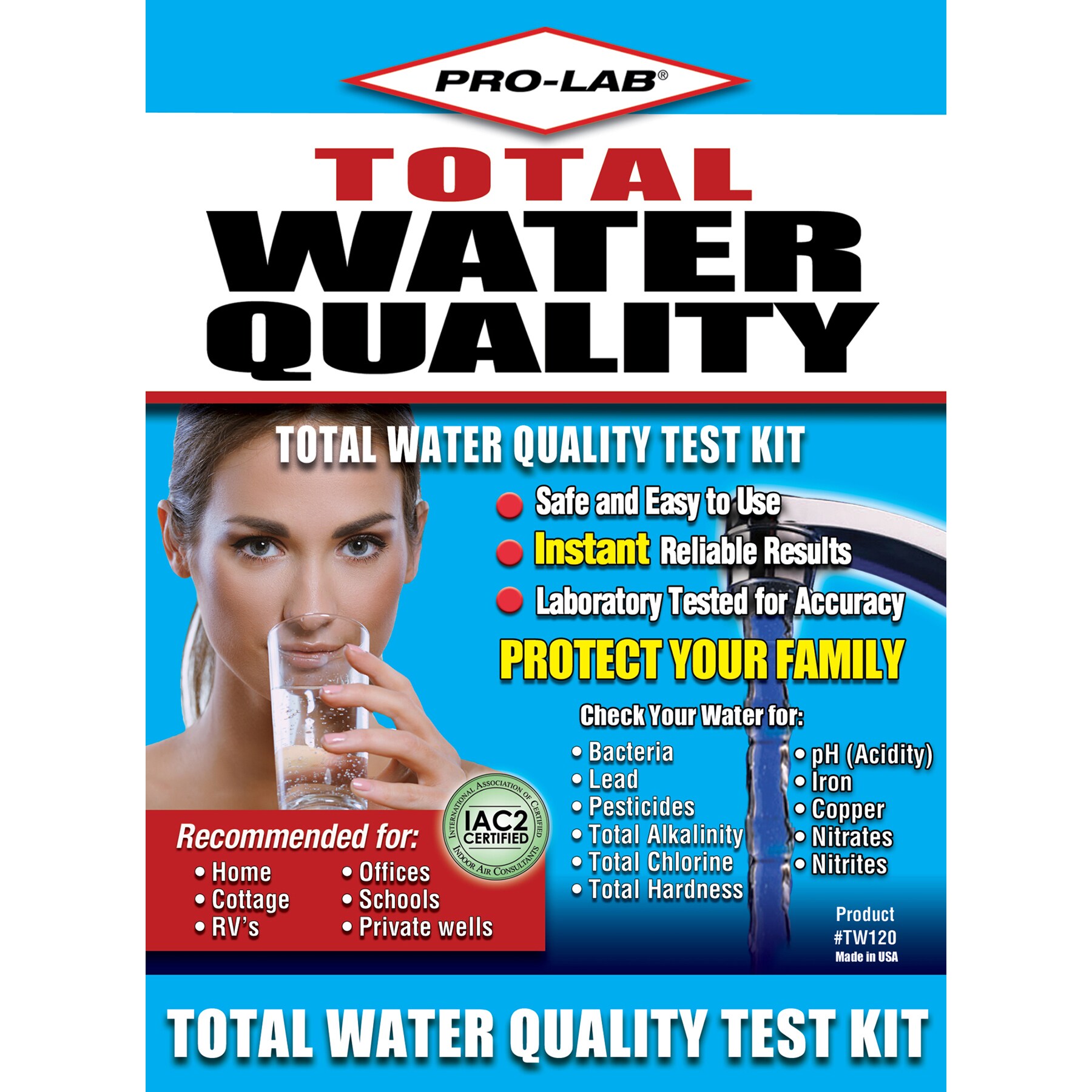 pro lab total water test kit tw120