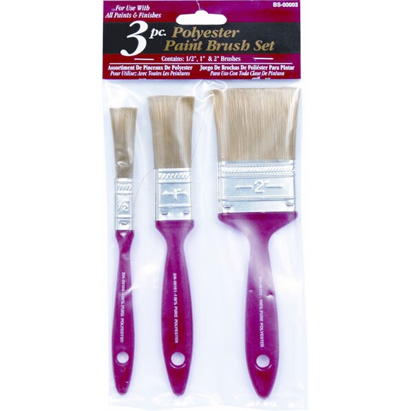 Gloss Enamels- 3 Piece Paintbrush Set - Gaunt Industries