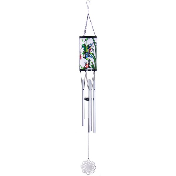 Exhart Solar Nybg Metal Laser Cut Hummingbird Wind Chime Free Exhart Solar Nybg Metal Laser Cut Hummingbird Wind Chime